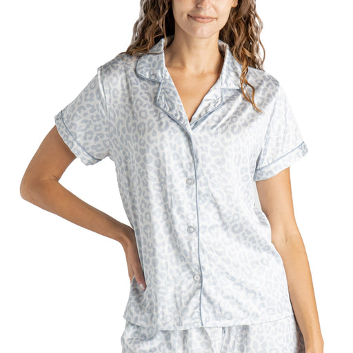Hello Mello® Feline Sleepy Satin Pajama Top