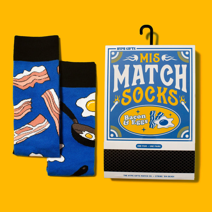 Eggs & Bacon Matchbook Socks
