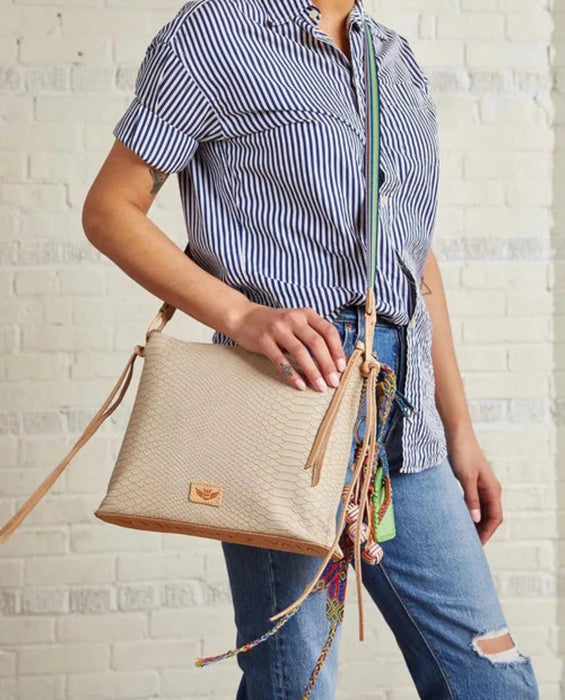 Consuela Thunderbird Crema Snake Downtown Crossbody