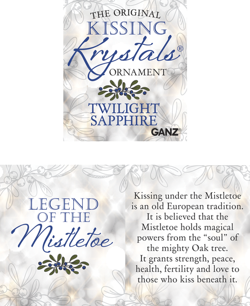 Twilight Sapphire Mistletoe Ornaments