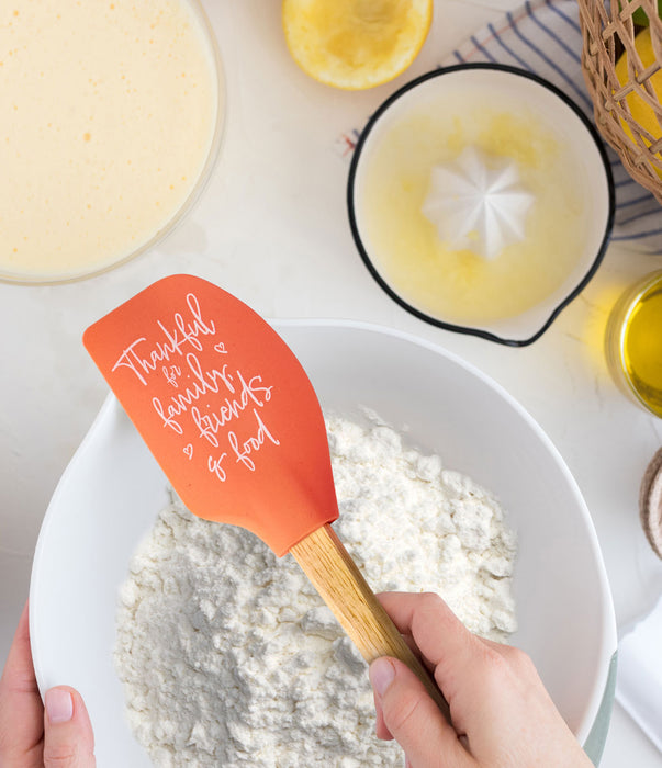 Krumbs Kitchen®  Homemade Happiness Silicone Spatulas thankful family friends food