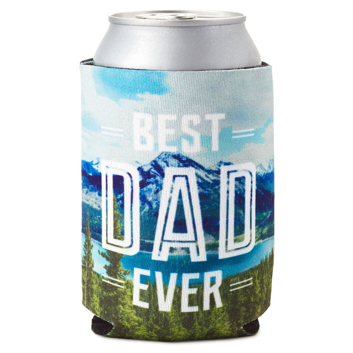 Best Dad Ever Father's Day Card With Can Cooler