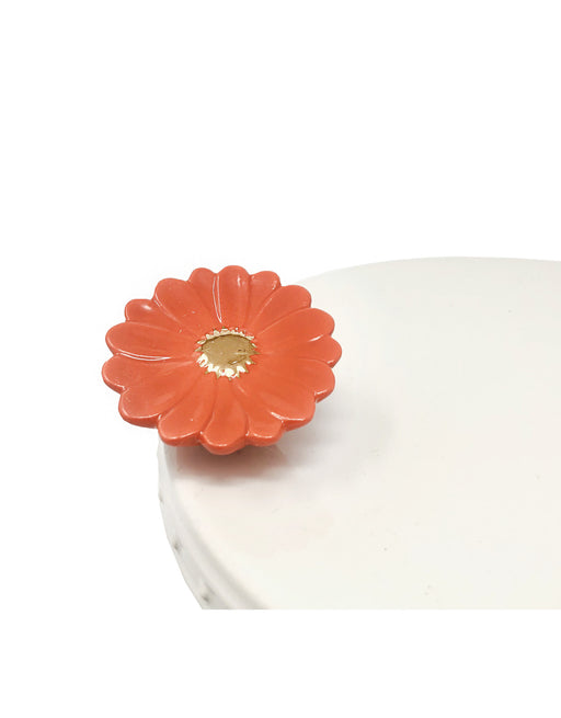 Nora Fleming orange flower Mini