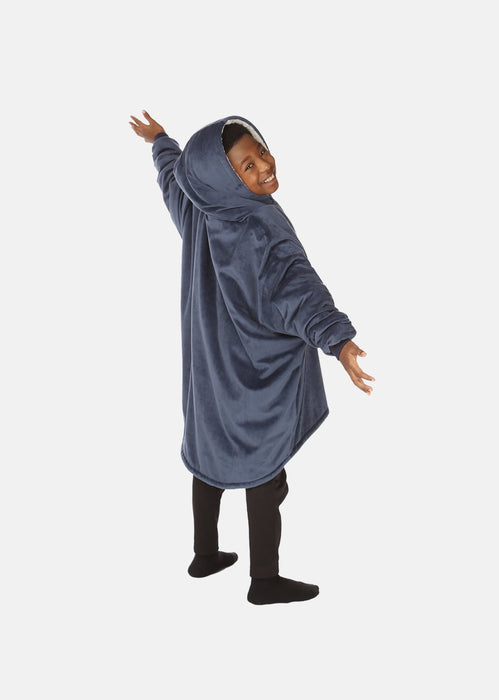 The Comfy Original Jr Oversized Microfiber Wearable Blanket for Kids, Blush  
