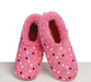 Pink Multi Dots Skinnies Snoozies! Slippers
