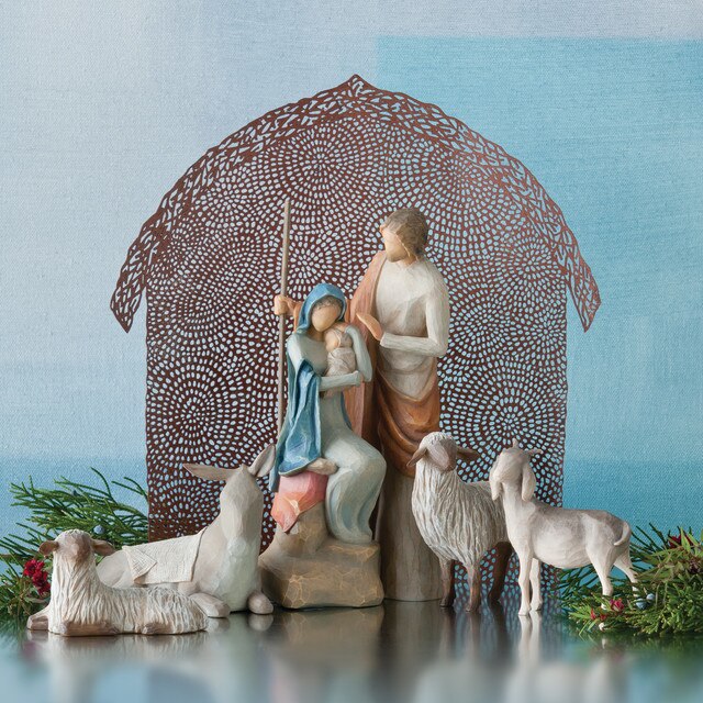 Willow Tree Sheltering Animals for the Holy Family